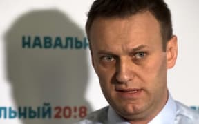 Alexei Navalny, pictured at the opening of his headquarters in St. Petersburg. 4 February 2017.
