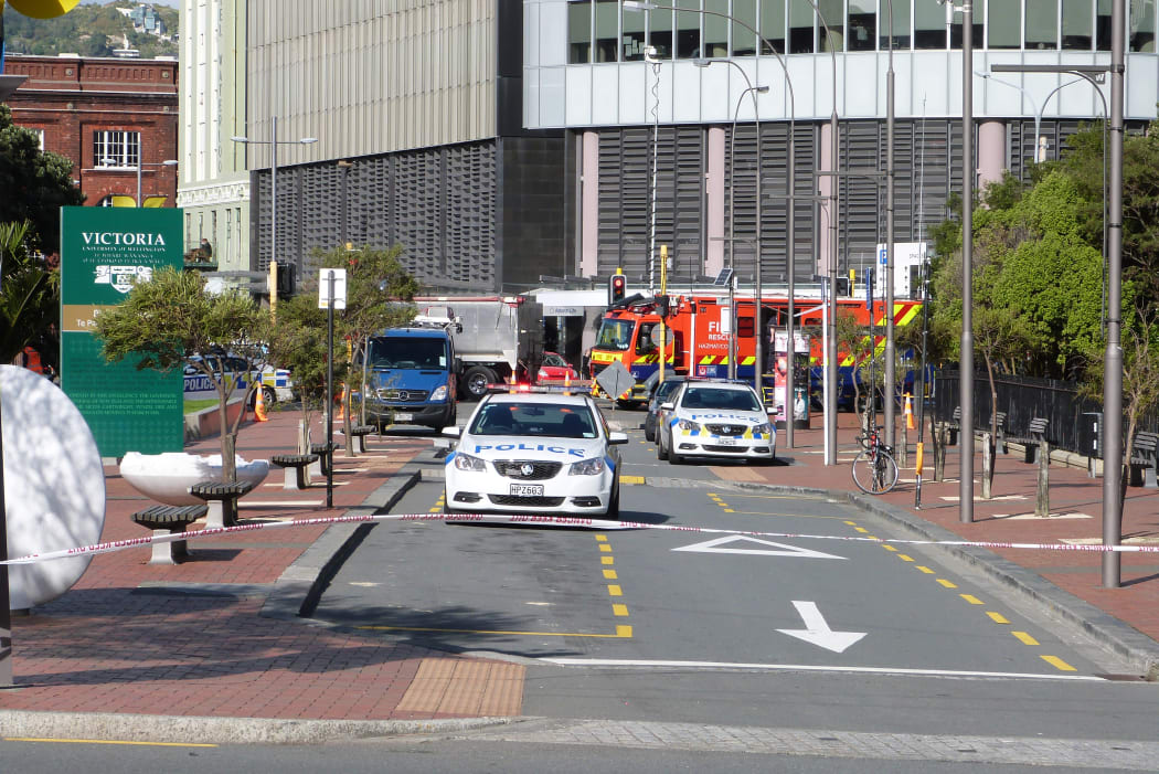 A large part of central Wellington went into lockdown.