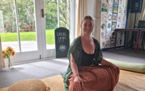 Claire Holmes  in Puketapu  - without power for 3 weeks after cyclone