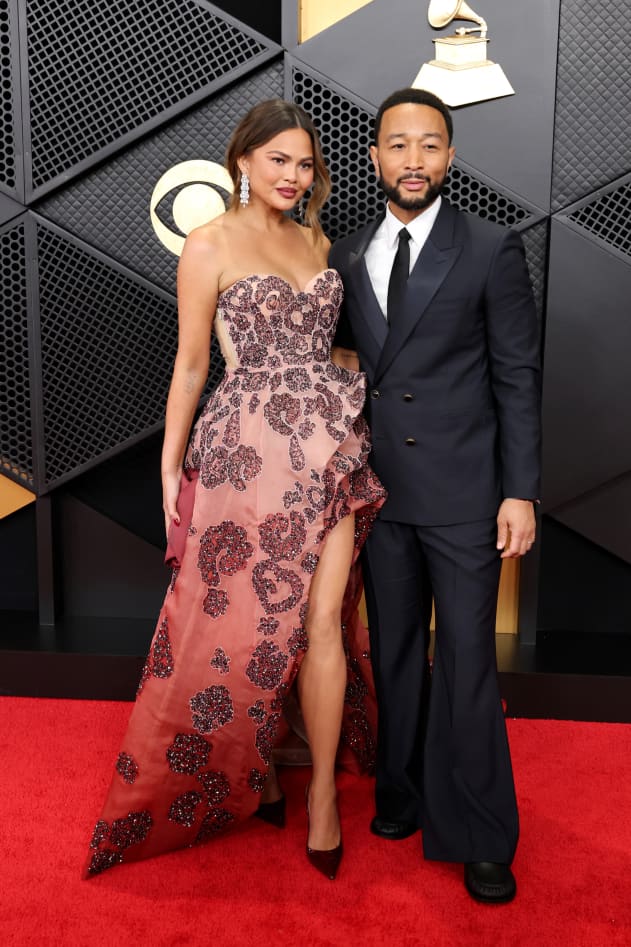 Chrissy Teigen and John Legend attend the 68th GRAMMY Awards at Crypto.com Arena on February 01, 2026 in Los Angeles, California.
