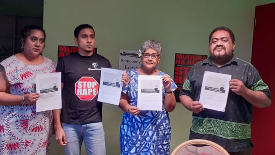 Fiji human rights advocates are petitioning the government to investigate prison rehabilitation policies. From left, Nalini Singh, Kris Prasad, Shamima Ali and Tura Lewai.