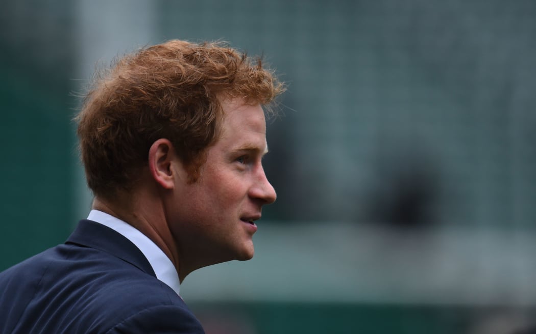 Prince Harry arriving for the six nations rugby match between England and France at Twickenham on 21 March 2015.