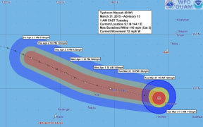 Path of Typhoon Maysack Mar 31