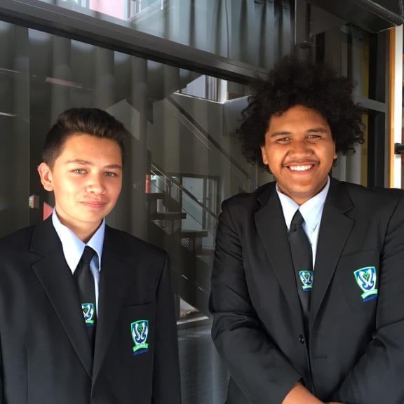 Arama Yancey and Te Waoriki Hunia both 14 of Murupara Area School