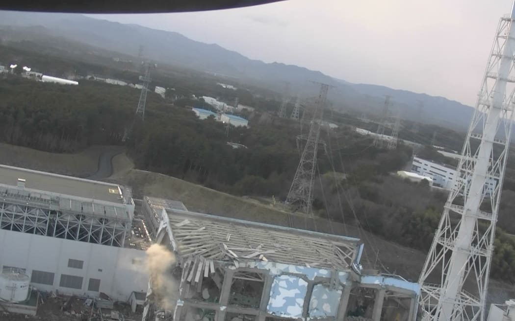 Fukushima Daiichi Nuclear Power Station which was distroyed in the 9.0-magnitude 2011 Tohoku earthquake