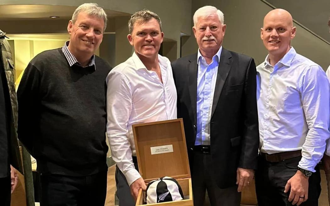 Lou Vincent receives his Centurion cap.
