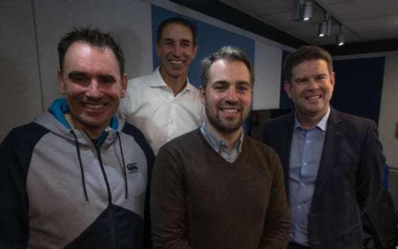 Former All Black Ian Jones, the BBC's rugby reporter, Chris Jones, and Rugby World magazine editor, Owain Jones join John Campbell.