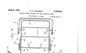 Sylvan Goldman's original shopping trolley designs