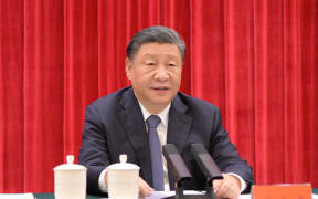 Chinese president Xi Jinping delivers a speech at a symposium held by the CPC Central Committee to commemorate the 130th anniversary of the birth of Comrade Mao Zedong at the Great Hall of the People in Beijing, China, on 26 December, 2023.