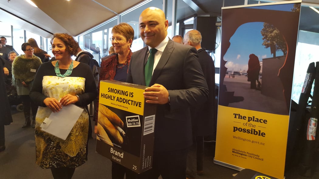 Maori Party co-leader Marama Fox (from left), Wellington Mayor Celia Wade Brown and Associate Health Minister Sam Lotu-liga.