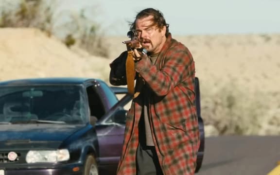 UNE BATAILLE APRES L'AUTRE
ONE BATTLE AFTER ANOTHER
2025
de Paul Thomas Anderson
Leonardo DiCaprio.
COLLECTION CHRISTOPHEL © Warner Bros. - Ghoulardi Film Company (Photo by Warner Bros. - Ghoulardi Film Co / Collection ChristopheL via AFP)