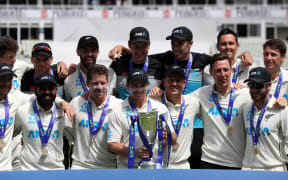 Blackcaps celebrate the series win
