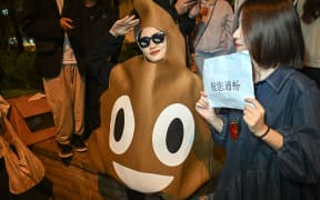 Citizens and tourists dress up and take part in a Halloween parade in Shanghai, China, October 31, 2023.  (Photo by Costfoto/NurPhoto) (Photo by CFOTO / NurPhoto / NurPhoto via AFP)
