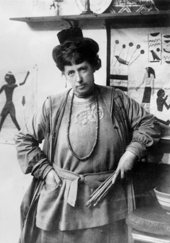 Frances Hodgkins in 1920 when the Hampstead Gallery, London, held an exhibition of her work.