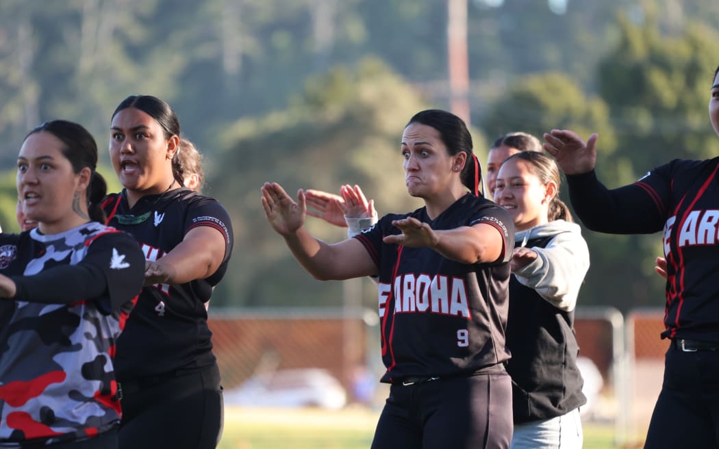 Dr Lara Andrews (center) is a key player for the Te Aroha Premier Womens softball team - having earned 95 international caps for the NZ White Sox. She also captained the University of Delaware (USA) Division 1 Softball team and became the 1st NZ female to play Professional in the United States (Pittsburgh).