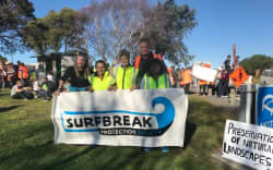 Kaikōura iwi marched marched from Mangamaunu Bay to the district council to protest plans for a cycleway.