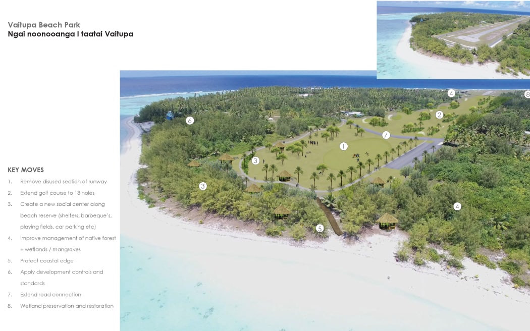 The plan for Vaitupa Beach Park