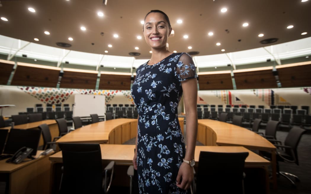Tania Tapsell in the Rotorua District Council chambers in 2020.