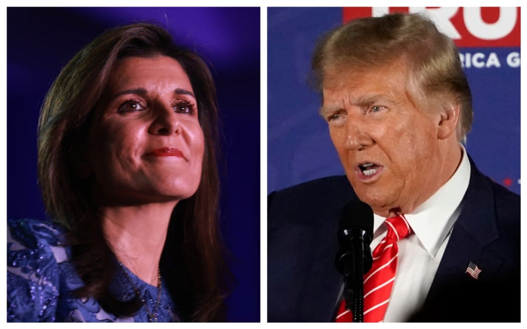 Nikki Haley and Donald Trump