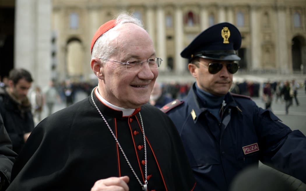 In this file photo taken on March 11, 2013 Canadian cardinal Marc Ouellet walks on St Peter's square after a cardinals' meeting on the eve of the start of a conclave at the Vatican. - (Photo by JOHANNES EISELE / AFP)