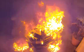 Police are investigating the arson of a vehicle at a commercial address in Hamilton.