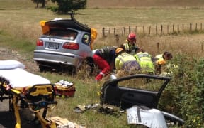 The Fire Service also attended the crash, which injured at least two people.