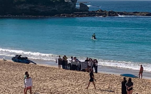 A woman is in critical condition after a shark attack at Coogee Beach on Saturday. (ABC News: James Lawrence)