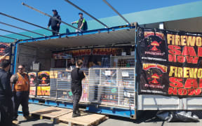 Fireworks outlet in Petone.