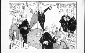 1970 cartoon by Nevile Sidney Lodge, from the Evening Post