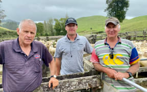 Affco buyer Howard (from left), Cruise Hamilton, and Murray Jackson.