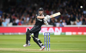 Kane Williamson batting.