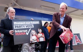 John Minto speaking about the "predators on poverty", and dumping alcohol the party says is cheap and targets young people.