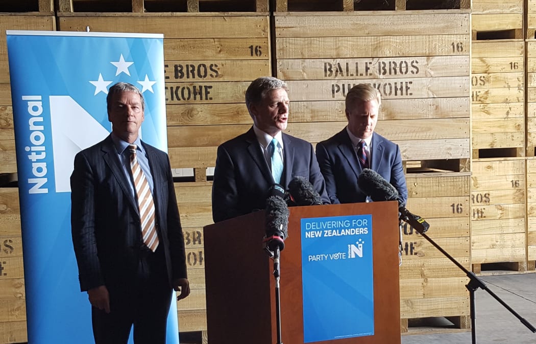 National Party leader Bill English on the campaign trail today.