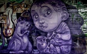 Wall by Elliott Francis Stewart, one of the artists profiled in the web series.