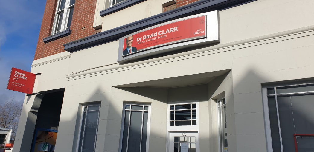 David Clark's Dunedin North electorate office