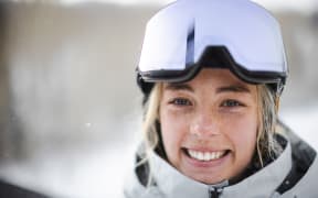 Zoi Sadowski-Synnott of New Zealand Snowboard Slopestyle