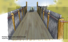 An artist's impression of the new lookout.