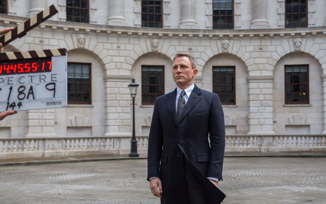 Daniel Craig acting as James Bond in the latest film, Spectre