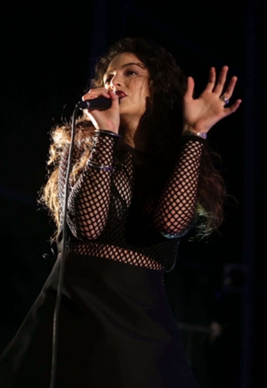 Lorde performs at Silo Park in Auckland.