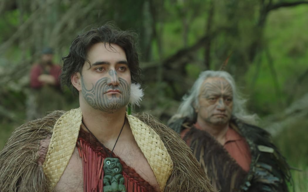 Te Rangihaeata and Te Rauparaha portrayed in NZ Wars: Stories of Wairau
