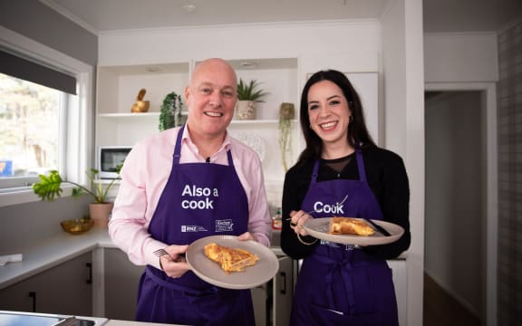 National Party leader Christopher Luxon takes part in Charlotte Cook's Grilled series.