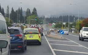 Four lanes of State Highway 30A had reopened Tuesday morning after backlash over traffic chaos caused by roadworks on Monday.