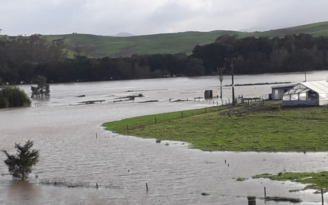 Flooding at Maungatapere, west of Whangārei.