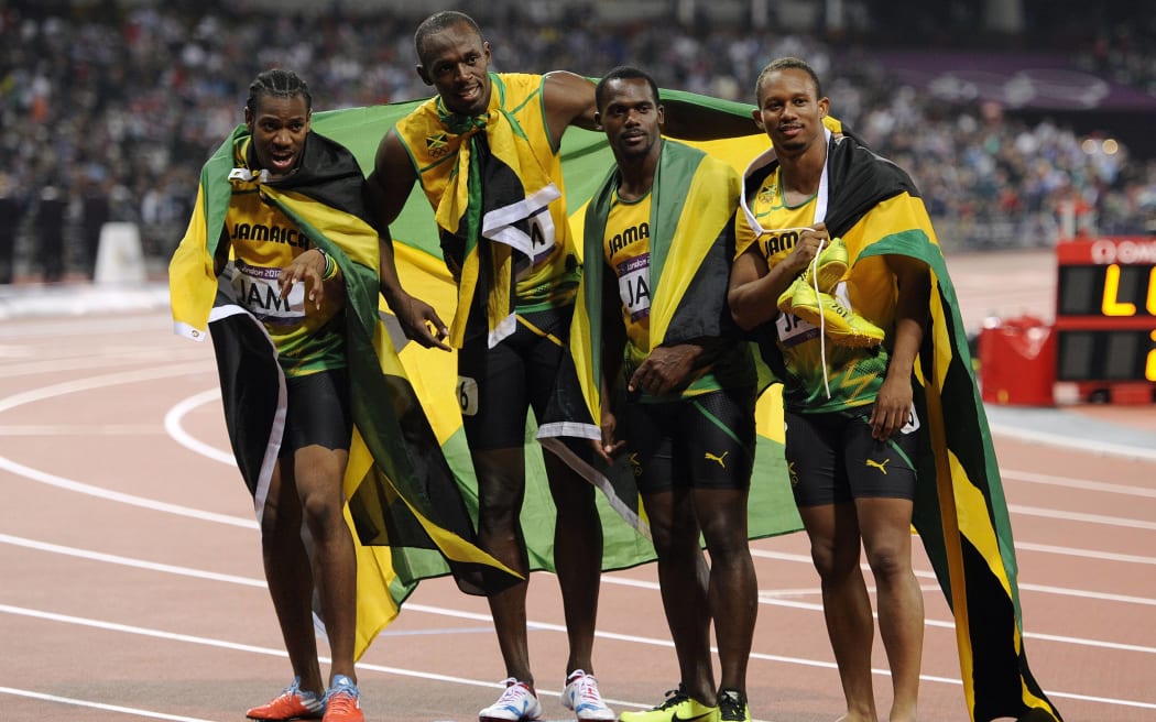 Jamaican sprint relay team 2012.