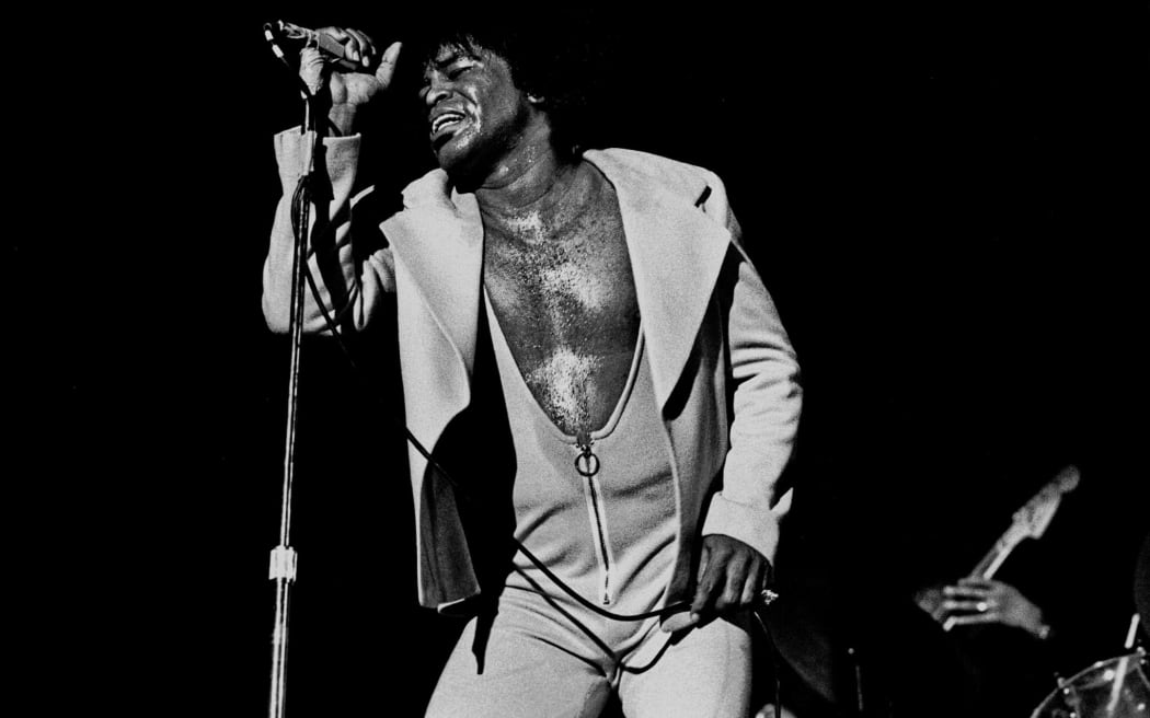 Performing in the Musikhalle of Hamburg, in February 1973.