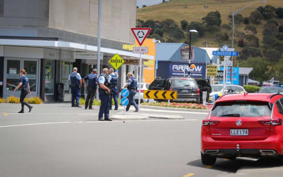 Police swarmed Taradale CBD following gang-related altercations on Sunday.