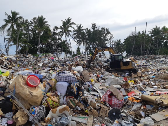 Rubbish, plastic waste, trash in Tuvalu