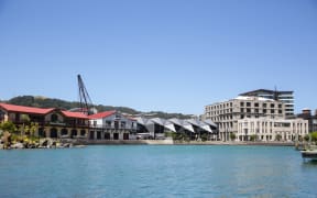 Wellington waterfront lagoon