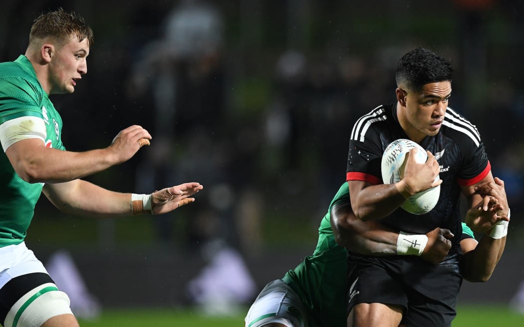 Josh Ioane of the Maori All Blacks.
New Zealand Maori All Blacks v Ireland at FMG Waikato Stadium, Hamilton, New Zealand on Wednesday 29 June 2022. 
2022 Ireland Rugby Union tour to New Zealand.
© Copyright Photo: Jeremy Ward / www.photosport.nz