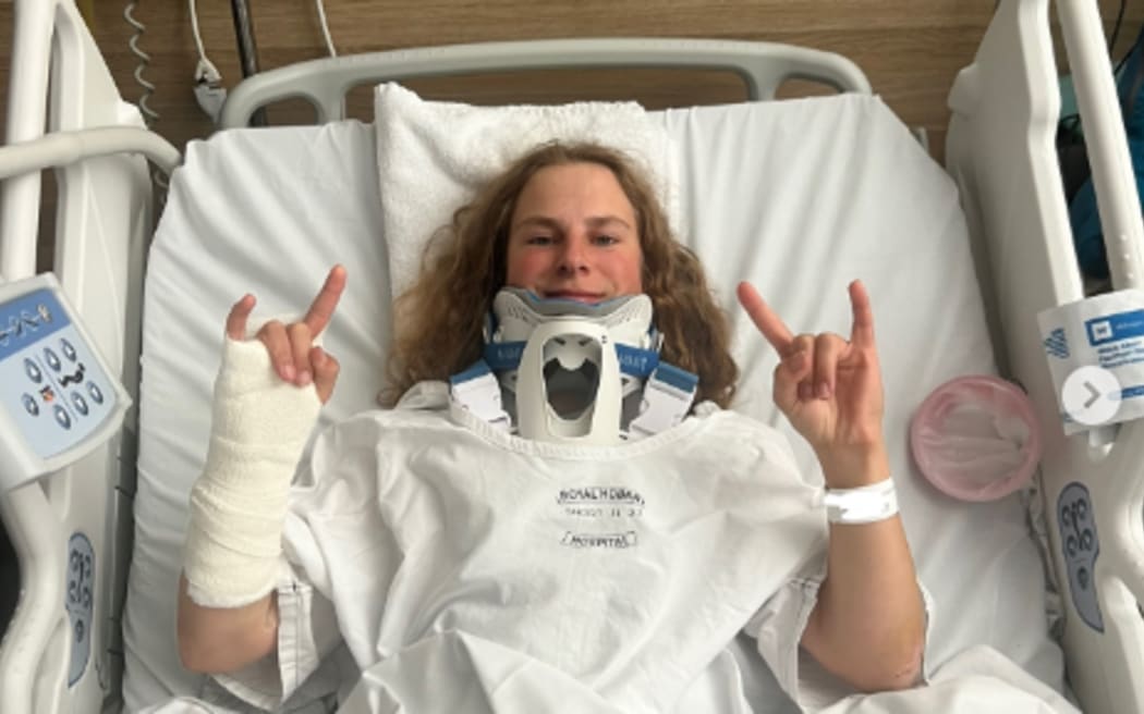 Hutt Valley mountain biker Erice van Leuven.